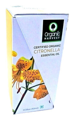 Organic Harvest Citronella Essential Oil Aromatherapy 100% Pure NEW 0.33oz NIB